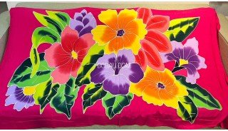 Hand Painted Rayon Sarong Handmade in Bali by Balinese Artisans